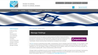 
                            4. Manage Holdings - Israel Bonds | Invest in Israel - Israel Bonds Portal