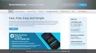 
                            7. Manage My Loan - New American Funding - Payoff Assist Portal