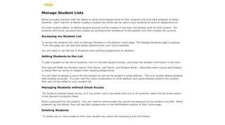 
                            6. Manage Students - Edcite - Edcite Student Sign Up