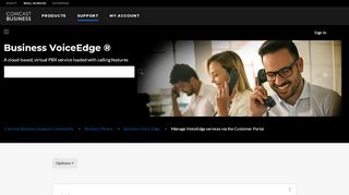 
                            7. Manage VoiceEdge services via the Customer Portal - Comcast ... - Comcast Bve Portal Portal