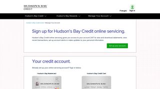 Manage Your Account - Hudson's Bay Credit - Capital One - Hbc Mastercard Online Banking Portal