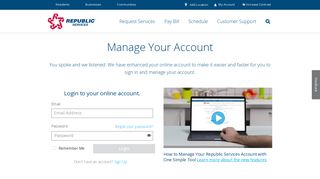 
                            6. Manage Your Account - Republic Services - Republic Services Las Vegas Portal