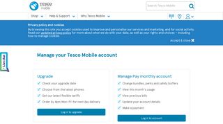Manage your account - Tesco Mobile