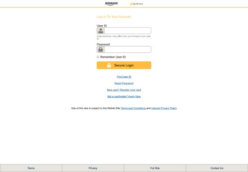 
Manage Your Amazon Credit Card Account  
