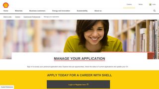 
                            8. Manage your application | Shell India - Shell Jobs Portal