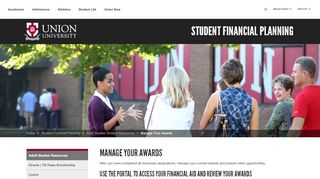 
                            1. Manage Your Awards | Adult Studies Students | Financial Aid by ... - Self Service Portal Uu