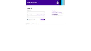 
                            3. Manage Your Identity - Nbc Universal Portal
