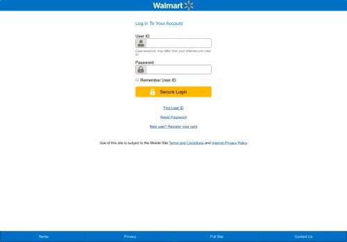 Manage Your Walmart Credit Card Account