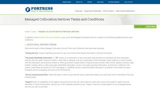 
                            8. Managed Collocation Services Terms and Conditions - ClearDATa - Cleardata Portal