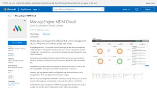 
                            7. ManageEngine MDM Cloud - Microsoft AppSource - Manageengine Mdm Portal