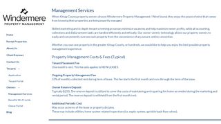 
                            5. Management Services - Windermere Property Management / West ... - Windermere Tenant Portal