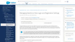 
Managing Salesforce Sites Login and Registration Settings
