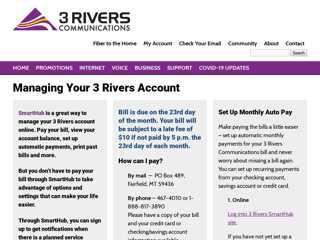 
                            7. Managing Your 3 Rivers Account | 3 Rivers Communications