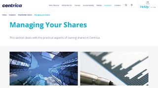 
                            7. Managing your shares | Centrica plc - Shareview Portfolio Portal