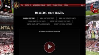 
                            3. MANAGING YOUR TICKETS | Atlanta United FC - Atlanta United 2 Ticket Portal