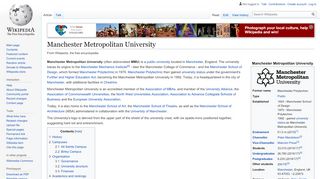 
                            12. Manchester Metropolitan University - Wikipedia - Mmu Student Portal