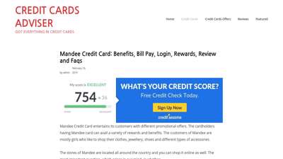 Mandee Credit Card: Benefits, Bill Pay, Login, Rewards ...