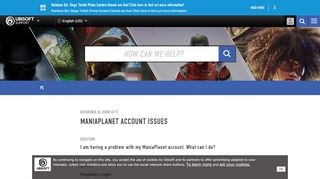 
                            7. ManiaPlanet Account Issues - Ubisoft Support - Maniaplanet Portal