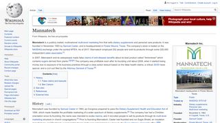 
                            8. Mannatech - Wikipedia - Us Mannatech Portal