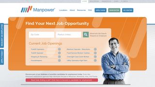 
                            6. Manpower | Employment Agency - Manpower Portal Screen