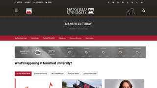 
                            1. Mansfield Today | Mansfield University - My Mansfield Portal