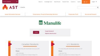 
                            4. Manulife Investors Login Landing Page - AST - Ast Portal Canada