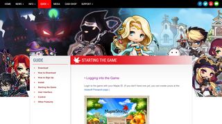 
                            3. MapleStorySEA | Guide - Starting the Game - MapleSEA - Maplesea Sign Up