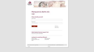 
                            6. Marquard & Bahls AG - iNotes Login