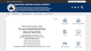 
                            3. Martinez Unified School District - Martinez Junior High Parent Portal