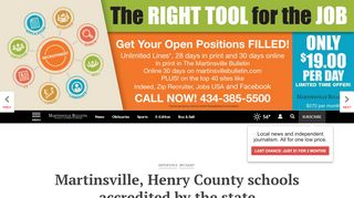 
                            8. Martinsville, Henry County schools accredited by the state ... - Point Portal Henry County