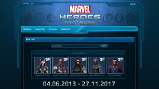 
                            1. Marvel Heroes Omega - Item Base - Portal Marvelheroes Com