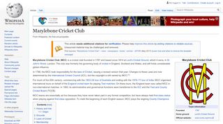 
                            4. Marylebone Cricket Club - Wikipedia - Mcc Fixture Manager Login
