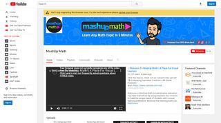 
                            8. MashUp Math - YouTube - Mathup Login
