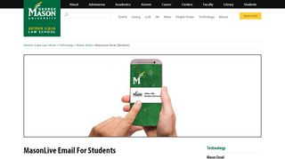 
                            7. MasonLive Email (Students) | Scalia Law School - Gmu Masonlive Portal