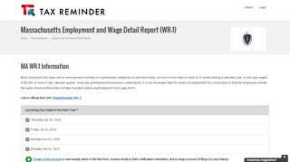 
                            8. Massachusetts Employment and Wage Detail Report (WR-1) - Https Uionline Detma Org Employer Core Portal Aspx