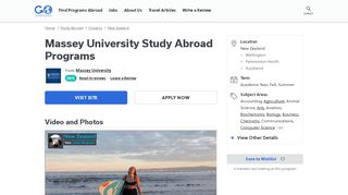 
                            7. Massey University Study Abroad Programs | Go Overseas - My Massey Library Portal