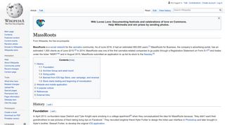 
                            5. MassRoots - Wikipedia - Massroots Portal