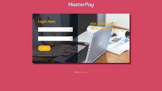 
                            3. Master Pay: Home - Master Pay Sign Up