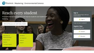 
                            1. Mastering Environmental Science | Pearson - Mastering Environmental Science Portal