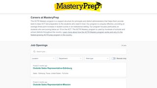 
                            7. MasteryPrep - Current Openings - Workable for Job Seekers - Mastery Prep Login