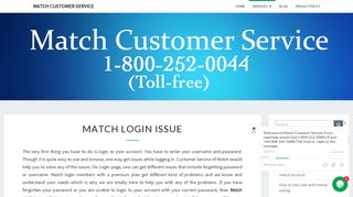 
                            1. Match Login Issue, Match Sign In Issue, Match.com Not Working - Match Portal Error