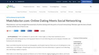 Matchdoctor.com: Online Dating Meets Social Networking