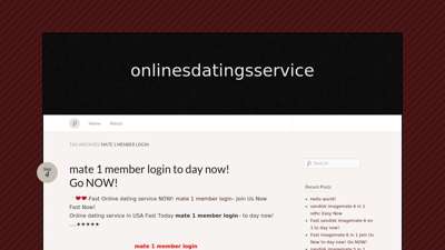 mate 1 member login « onlinesdatingsservice