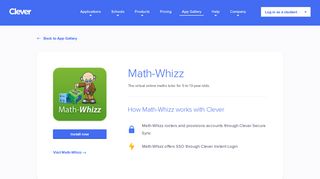 
                            2. Math-Whizz - Clever application gallery Clever