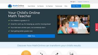 MathOnline - Welcome - Maths Online Portal Free