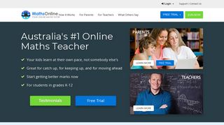MathsOnline - Maths Tuition For All Australian K-12 Students - Maths Online Portal Free