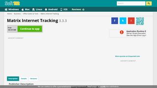 
                            1. Matrix Internet Tracking 3.3.3 Free Download - Matrix Internet Tracking Portal