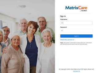 MatrixCare - SNF - Sign In
