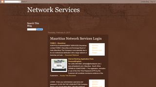 
                            12. Mauritius Network Services Login - Network Services - Cbris Portal