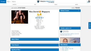 Max Daniel Magayna | Trackwrestling Profile - S201 Track Wrestling Portal